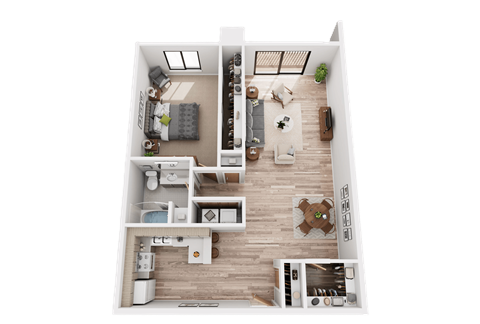 Lakeside Village Apartments 1 bed 1 bath Apartment